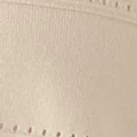 Plus Long Sleeve Pointelle Striped Cardigan