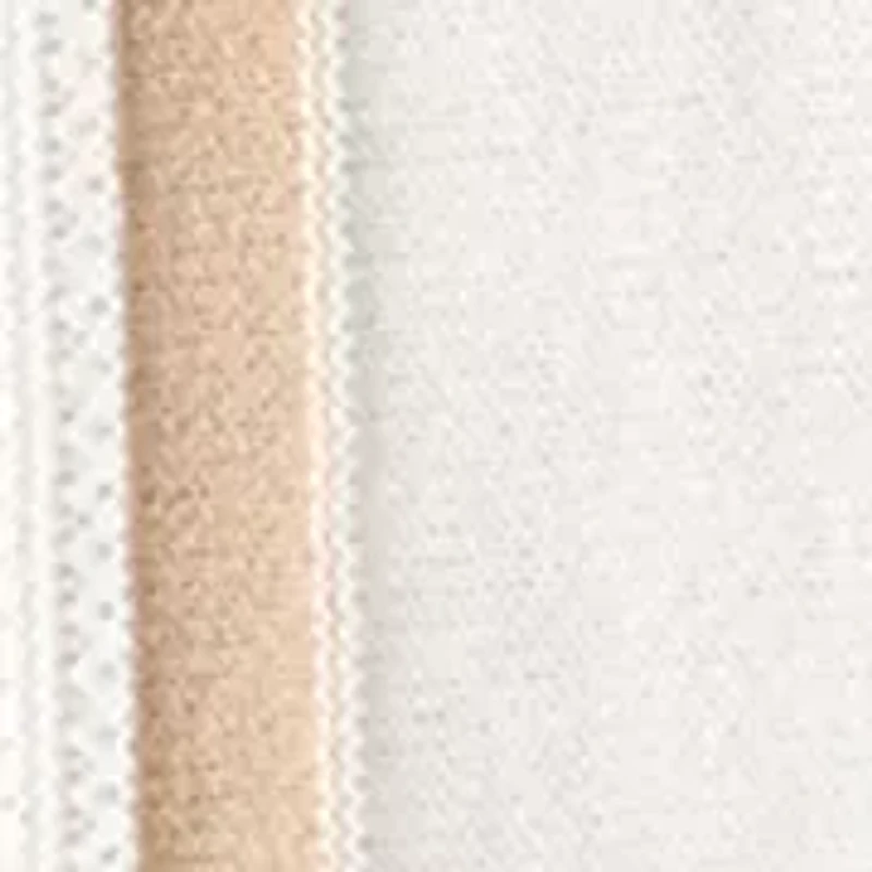 Petite 3/4 Sleeve Mix-Stitch Striped Dolman Sweater