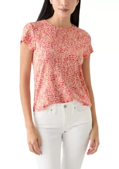 Petite Printed Crew Neck T-Shirt