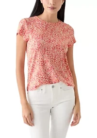 Petite Printed Crew Neck T-Shirt