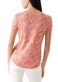 Petite Printed Crew Neck T-Shirt