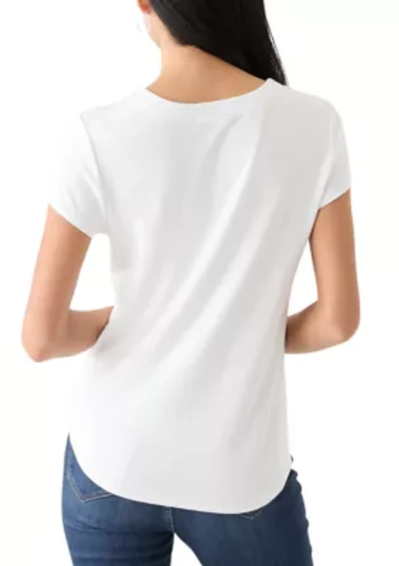 Petite Scallop Neck T-Shirt