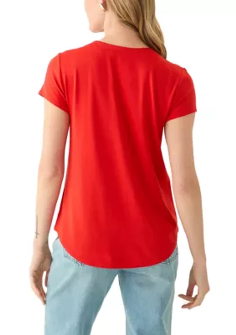 Petite Scallop Neck T-Shirt
