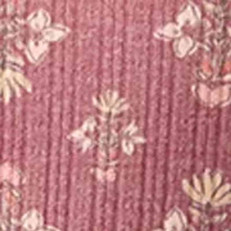 Petite Printed Ruffle Hem Top