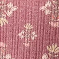 Petite Printed Ruffle Hem Top