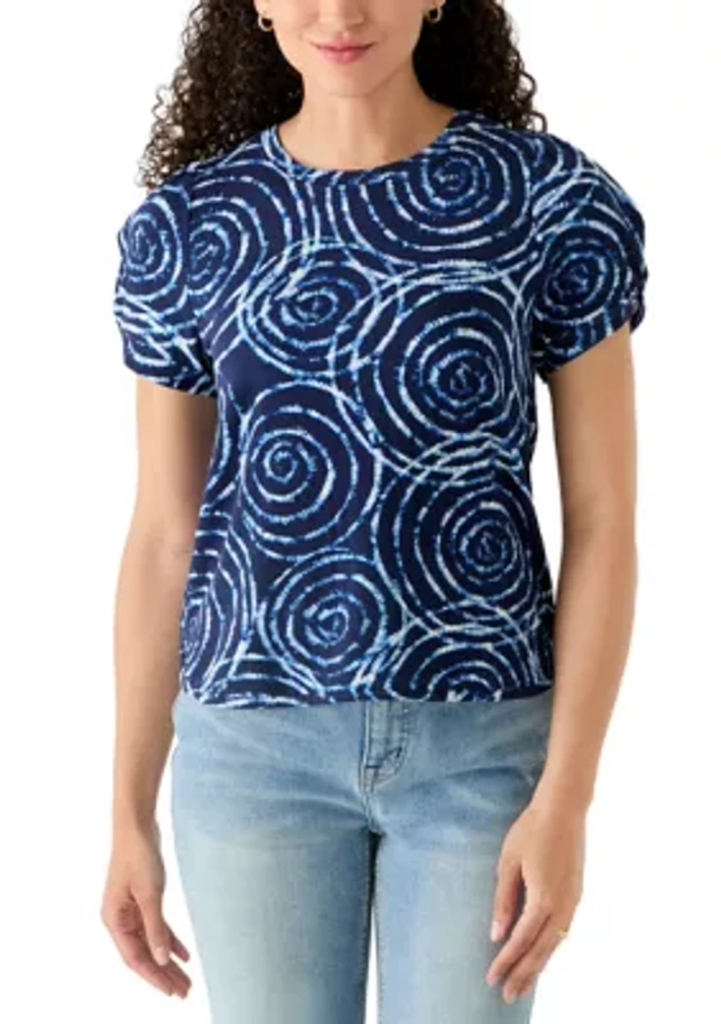 Petite Puff Sleeve Knit Top