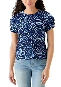 Petite Puff Sleeve Knit Top