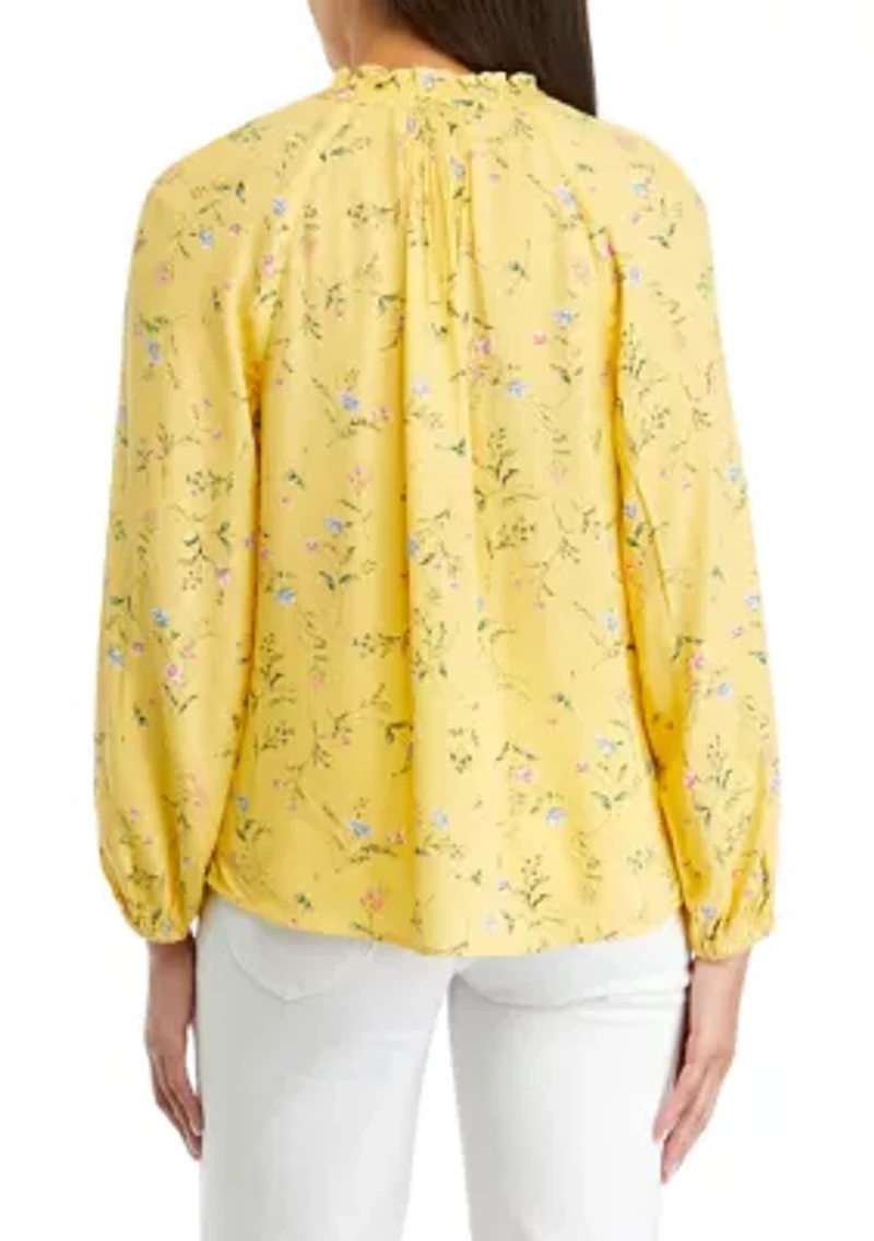 Petite Printed Blouse