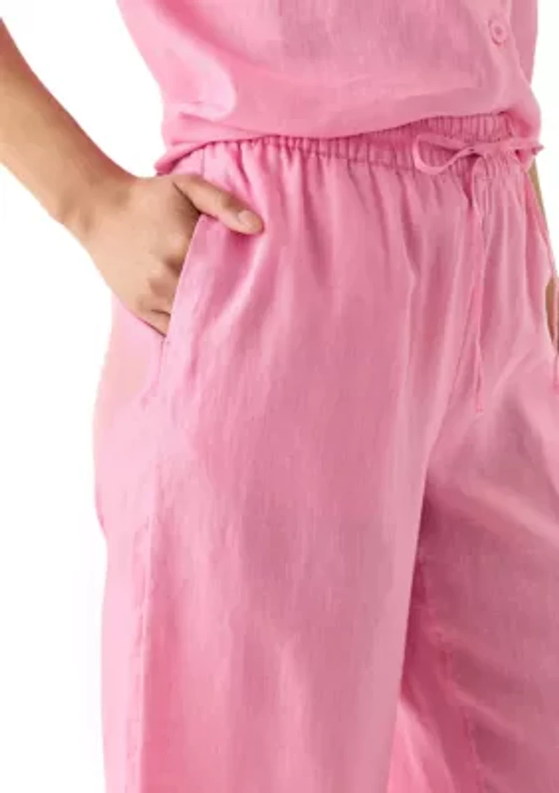 Women's Linen Wide Leg Pants
