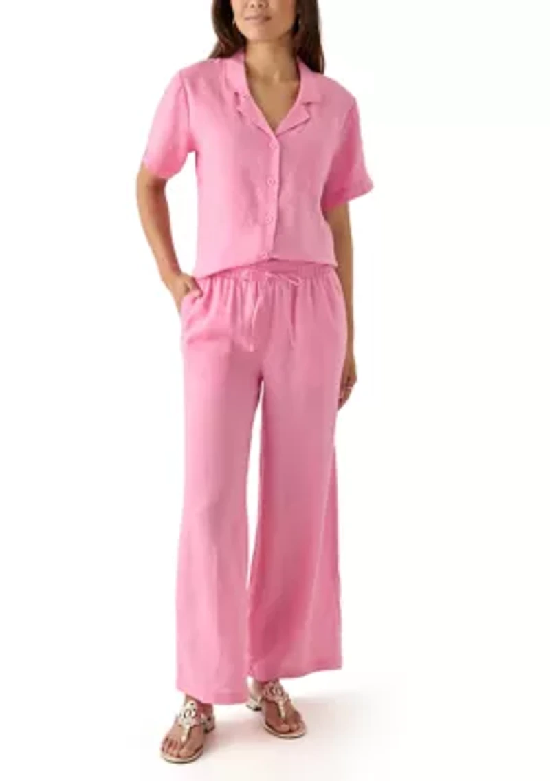 Women's Linen Wide Leg Pants