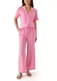 Women's Linen Wide Leg Pants