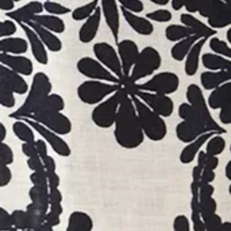 Women's Linen Placement Print Wide Leg Pants