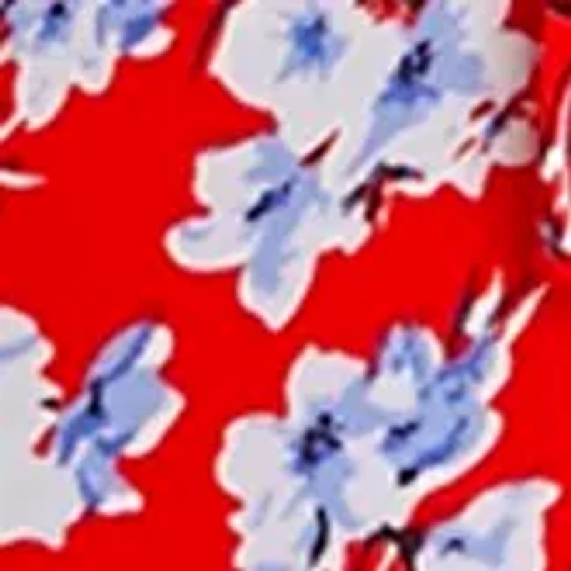 Petite Short Sleeve Split Neck Top