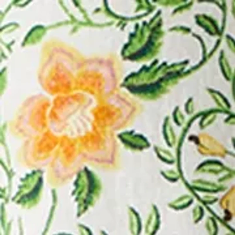 Women's Cap Sleeve Floral Linen Shirt