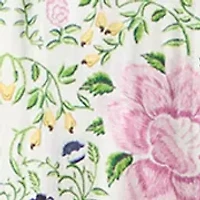 Women's Wide Leg Floral Linen Pants