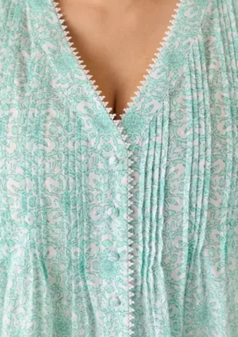 Plus Short Sleeve Crochet Top