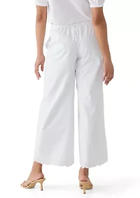 Women's Wide Leg Lace Hem Pants
