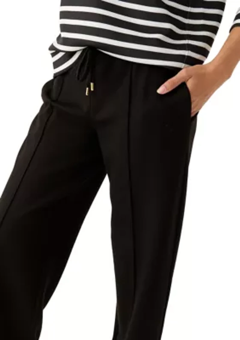 Petite Pull On Wide Leg Pants