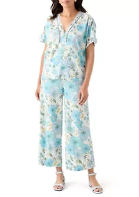Women's Printed Soft Pull On Pants