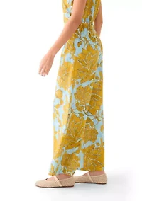 Women's Pull On Wide Leg Printed Pants