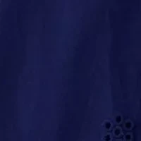 Women's Cotton Eyelet Pull On Skirt