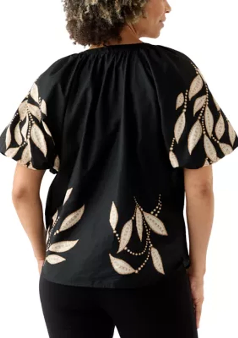 Women's Split Neck Blouse