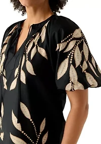 Women's Split Neck Blouse