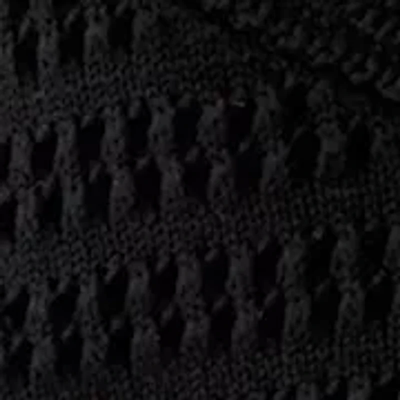 Women's Short Sleeve Crochet Sweater