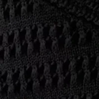 Women's Short Sleeve Crochet Sweater