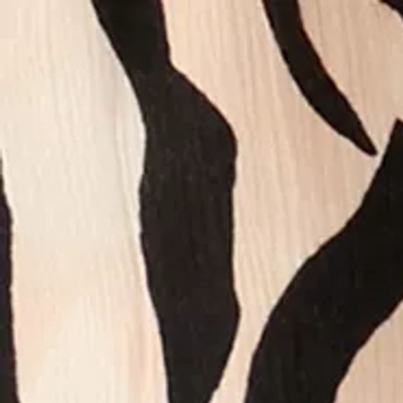 Women's Pull On Zebra Printed Wide Leg Pants