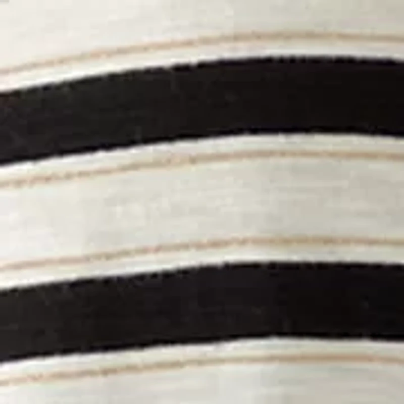 Women's Cap Sleeve V-Neck Striped Shirt