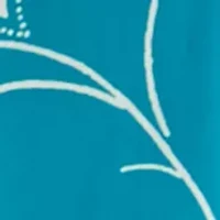 Plus Printed Split Neck Woven Top