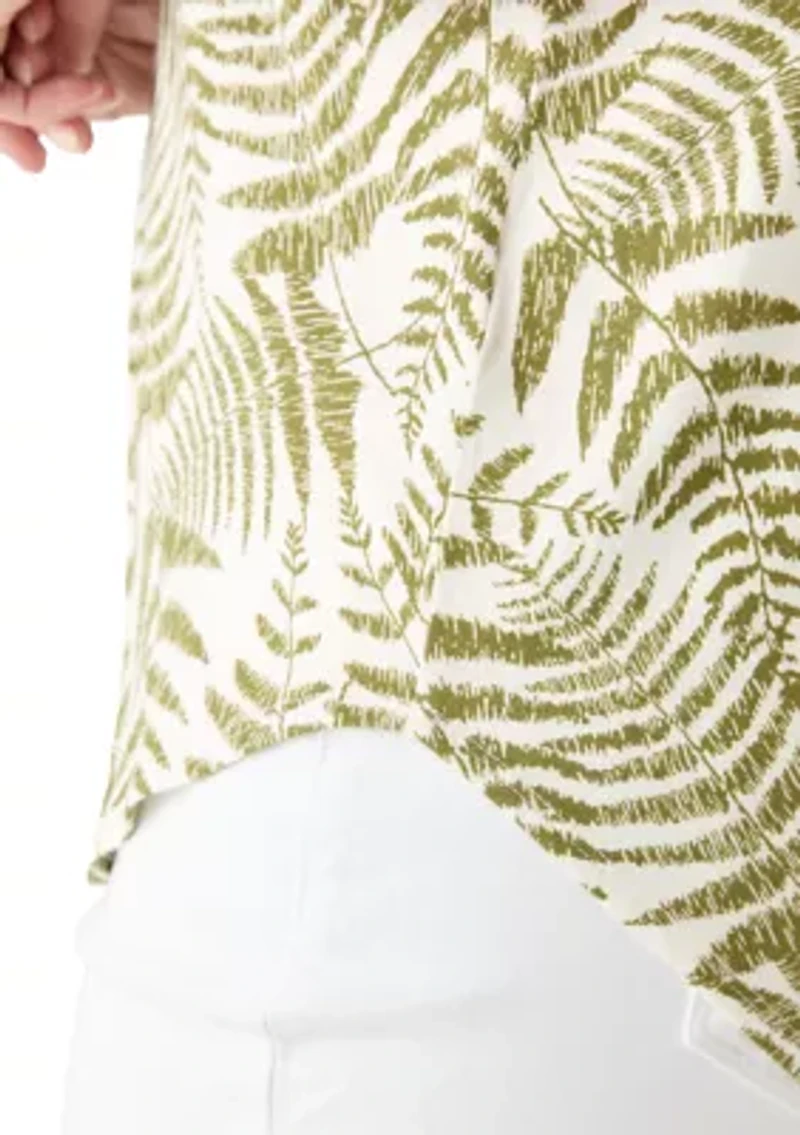 Plus Short Sleeve Pleat Back T-Shirt