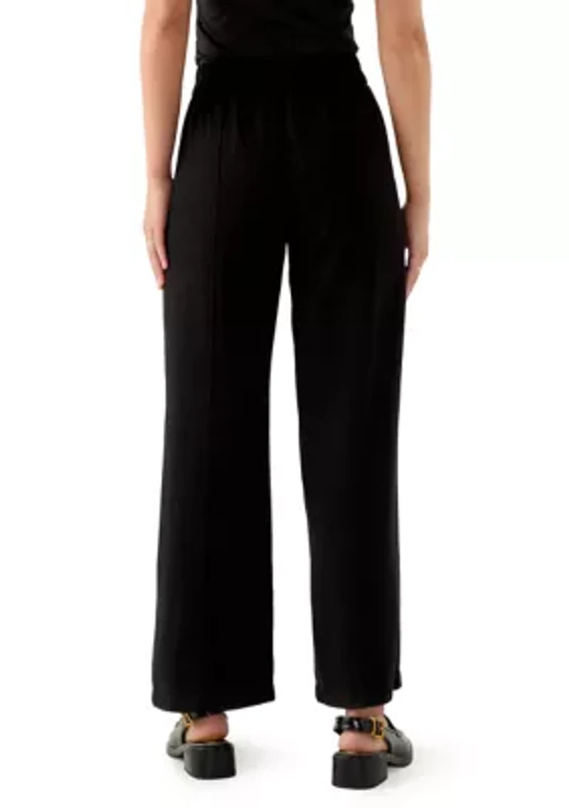 Petite Elastic Waistband Trousers