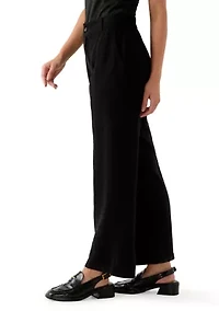 Petite Elastic Waistband Trousers