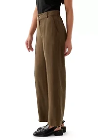 Petite Elastic Waistband Trousers