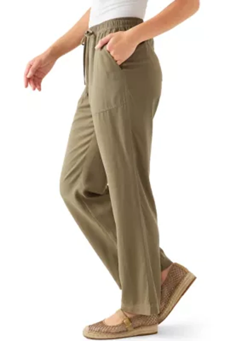 Petite Pull On Tencel pants