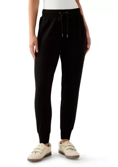 Petite Scuba Pull On Tie Waist Joggers