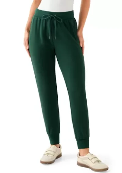 Petite Scuba Pull On Tie Waist Joggers