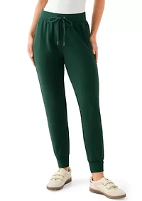 Petite Scuba Pull On Tie Waist Joggers