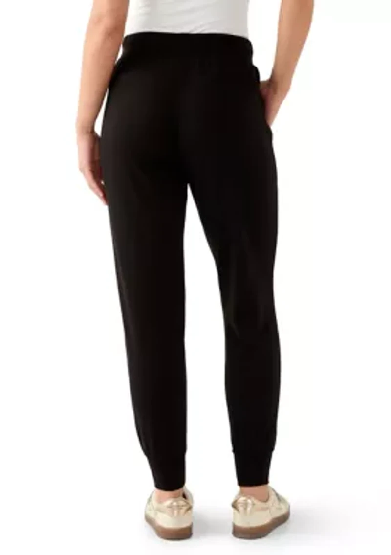 Petite Scuba Pull On Tie Waist Joggers