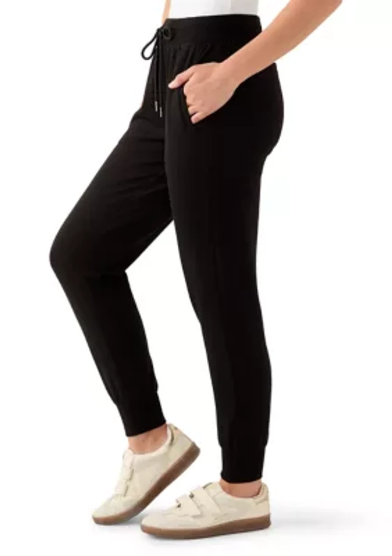 Petite Scuba Pull On Tie Waist Joggers