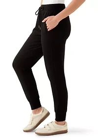 Petite Scuba Pull On Tie Waist Joggers
