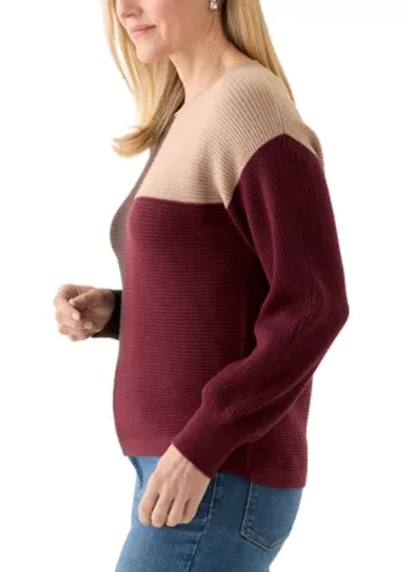 Women's Colorblock Sweater