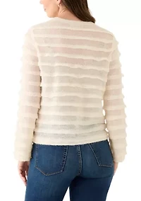 Women's Long Sleeve Textured Sweater