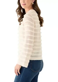 Women's Long Sleeve Textured Sweater