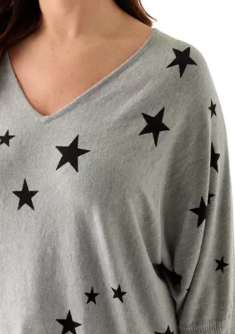 Plus Elbow Sleeve Sweater Knit