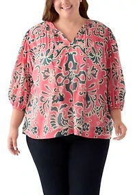 Plus Voile Peasant Top