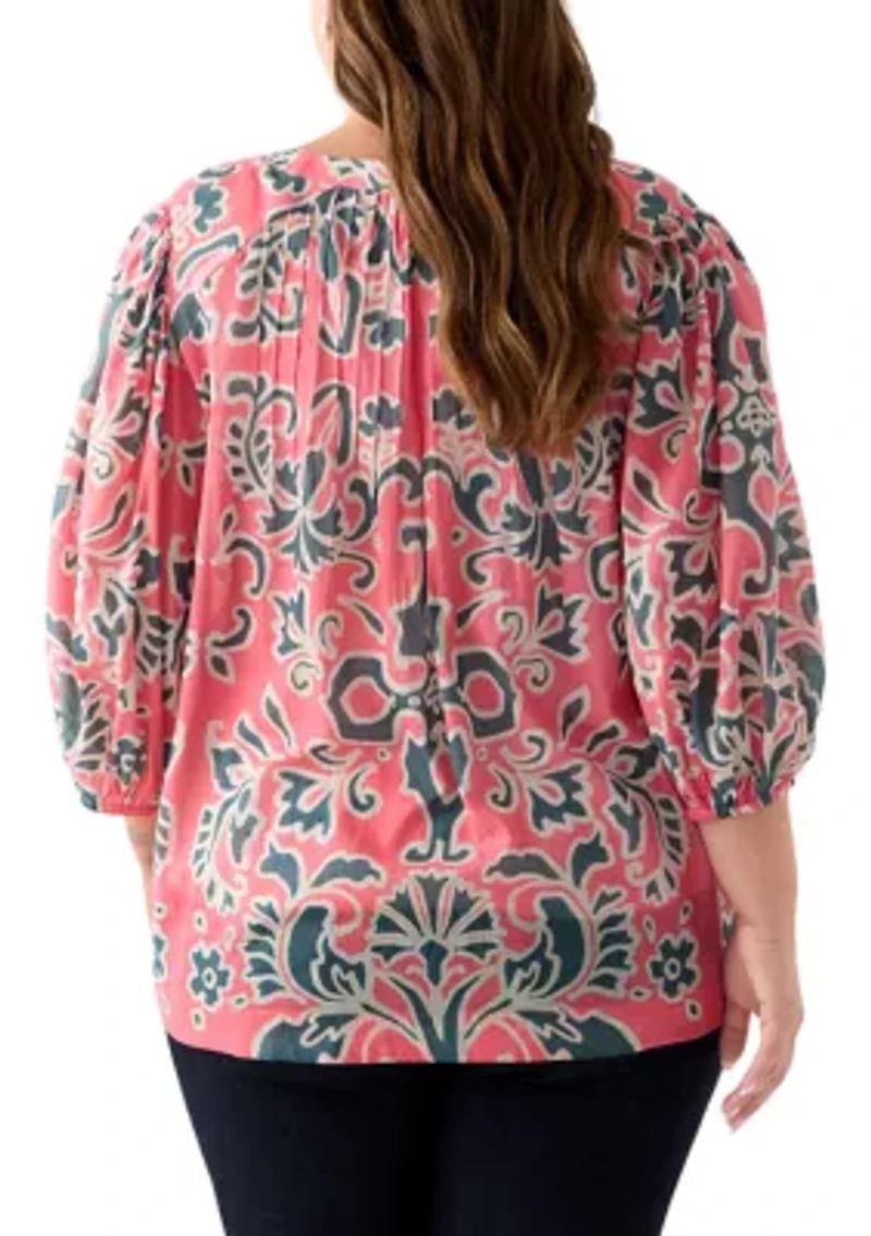 Plus Voile Peasant Top