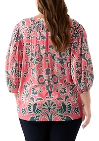 Plus Voile Peasant Top